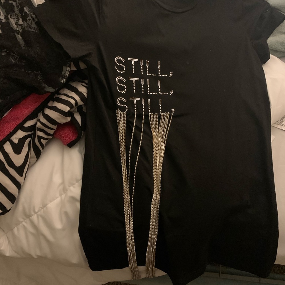 Akira Tshirt dress with bling letters